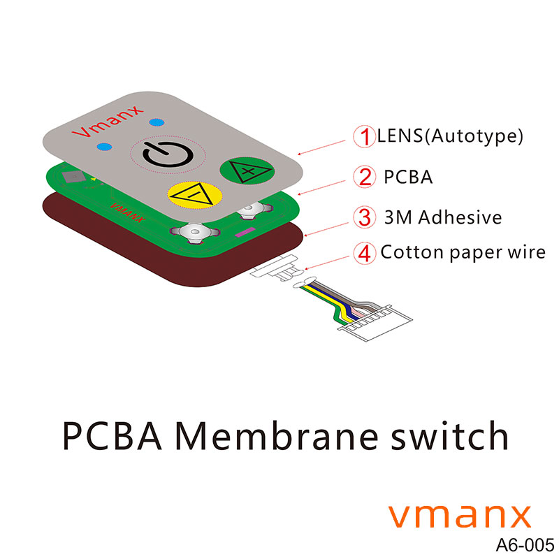 PCBA薄膜开关 薄膜开关面板 按键开关定制