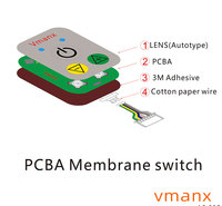 PCBA薄膜开关 薄膜开关面板 按键开关定制
