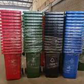 成都厂家直销塑料分类垃圾桶 可上挂车 质保1年 各种物业用品 分类垃圾房