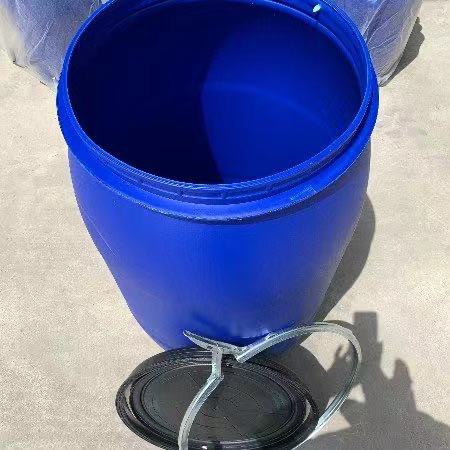 圆桶125l法兰铁箍桶防渗漏油桶包装化工原料125L塑料桶