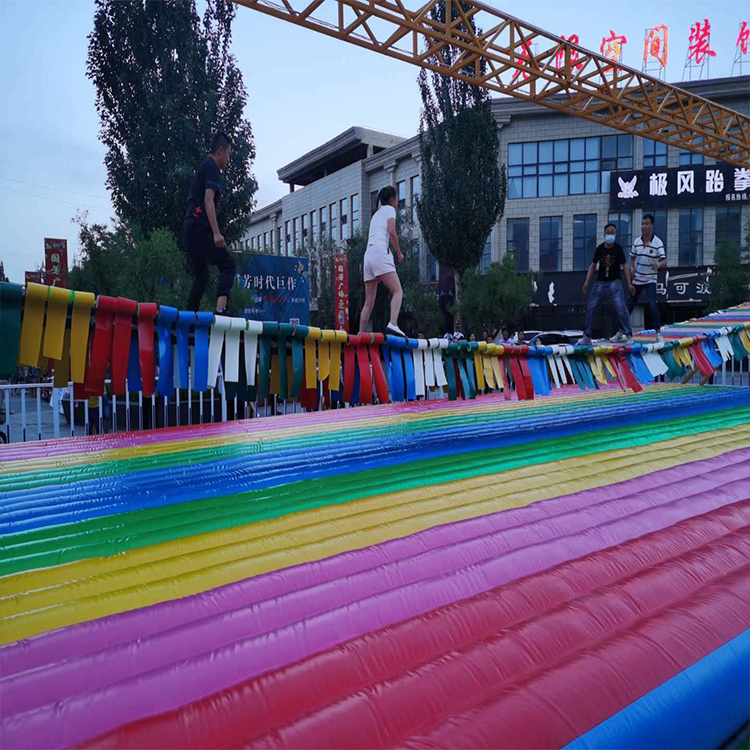 户外游乐项目网红桥 气垫网红桥 支持定制 免费设计