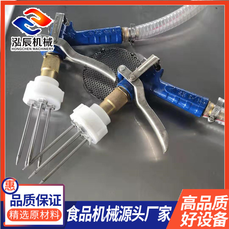 供应 双枪四针盐水注射机 猪头肉入味注射机 牛肉羊肉腌制注射机 厂家批发