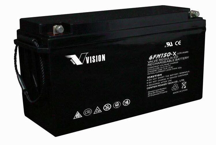 VISION威神蓄电池6FM150-X 12V150Ah 足量质保三年 正品促销