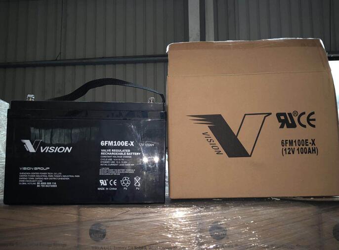 VISION威神蓄电池6FM100E-X 12V100Ah 机房UPS应急储备电源