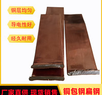 沧州铜包钢批发商现货 404 505 606镀铜扁钢 铜覆钢扁钢 接地镀铜扁铁厂家直供