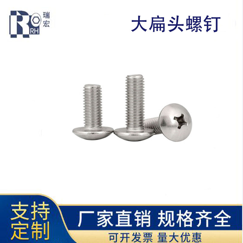 不锈钢304材质大扁机TM 十字槽大扁头机螺钉