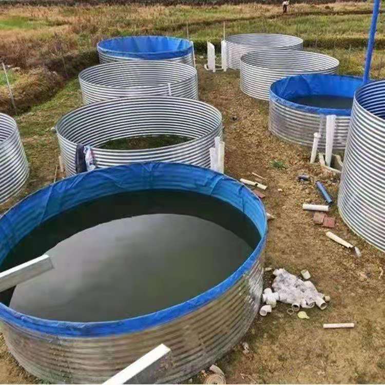 镀锌板鱼池料塔、