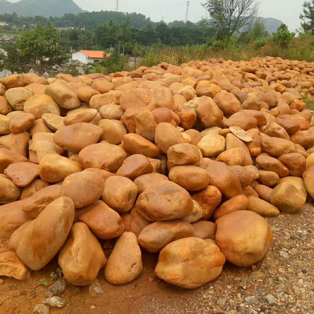 出售万吨黄蜡石产地龟纹石产地批发 黄蜡石假山 假山设计 假山定制