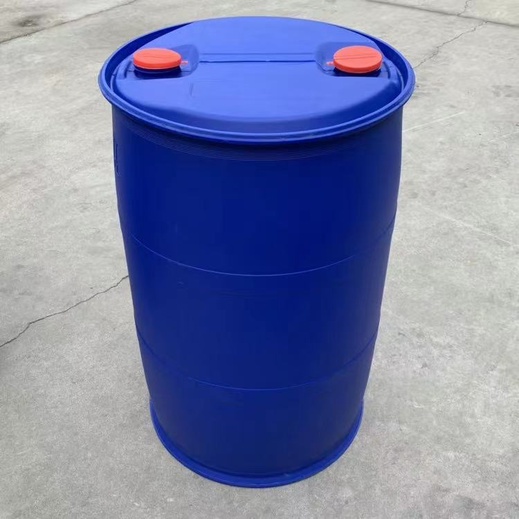 200升化工塑料桶  二手塑料桶200kg   全新带铁箍法兰桶    白色塑料桶200升