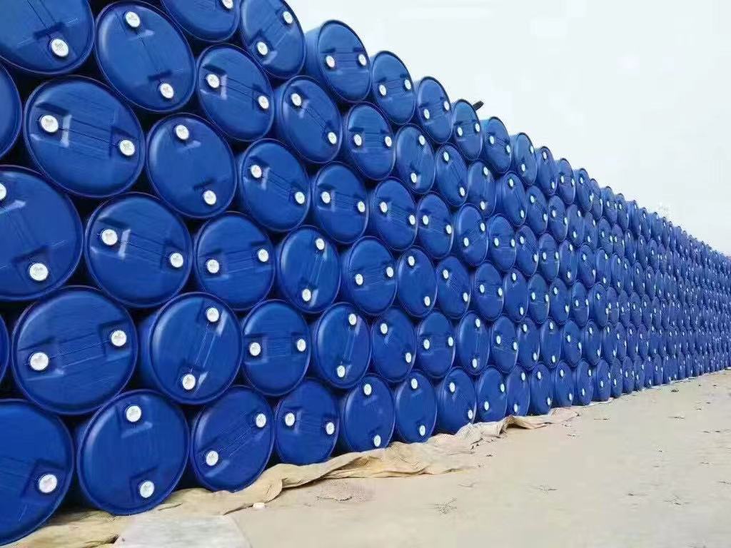 批发200L平面双环蓝色塑料化工包装桶