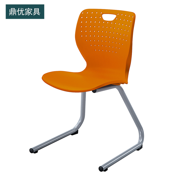 学校培训会议桌椅，四脚PP塑料椅，创客教室组合桌椅