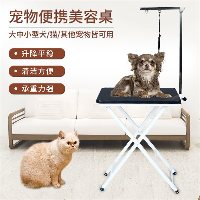 丽泽厂家销售 宠物折叠美容台lzgt-113 便携狗猫美容毛发修剪美容台多色可选支持定制