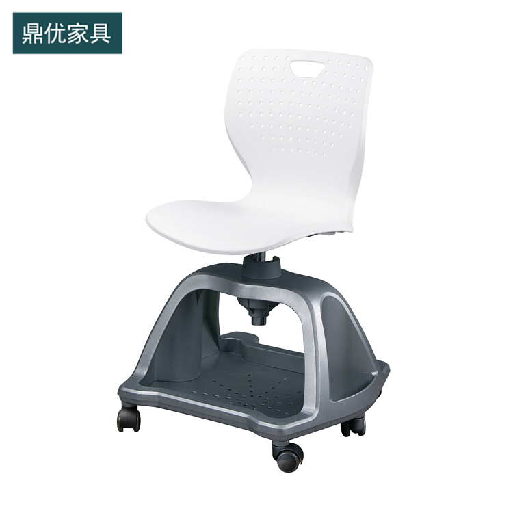 多功能培训机构椅子，学校智慧研讨室带写字板椅，大学生录播教室互动椅