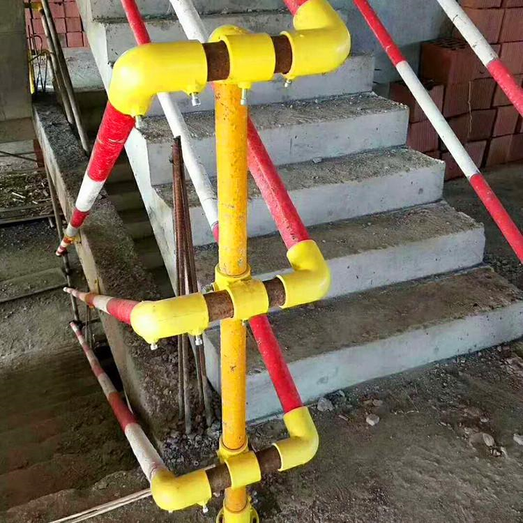 建筑器材 定型化工地楼梯护栏立杆 护栏配件 临边防护栏连 厂家直销