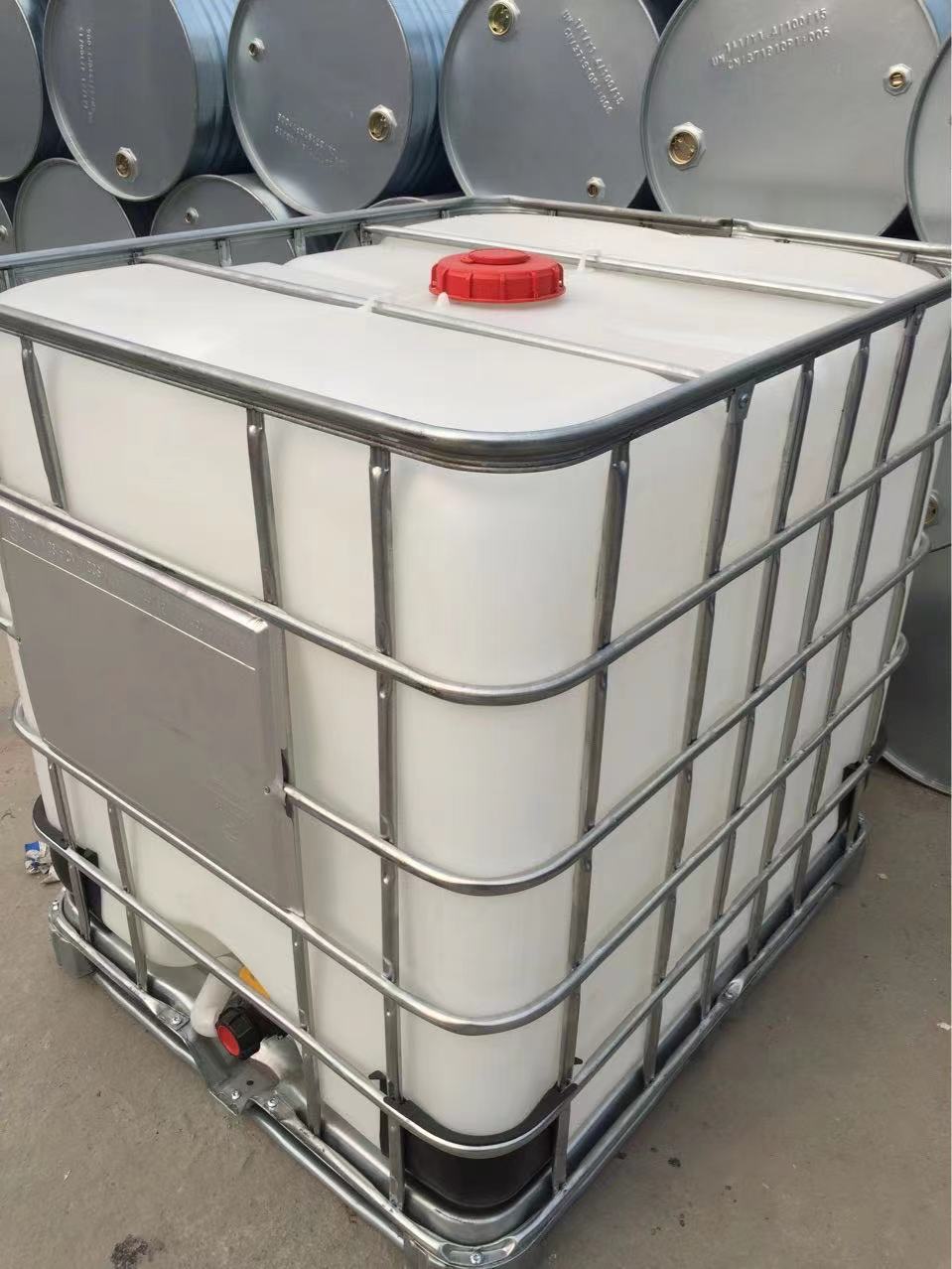 1吨加厚食品级IBC吨桶 1000L塑料桶集装箱铁架叉车运输化工包装桶