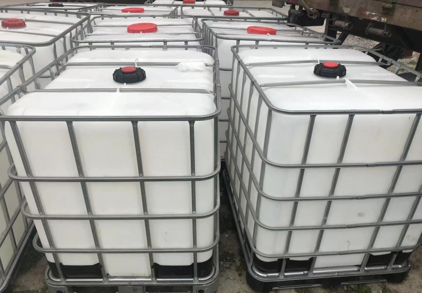 1吨加厚食品级IBC吨桶 1000L塑料桶集装箱铁架叉车运输化工包装桶