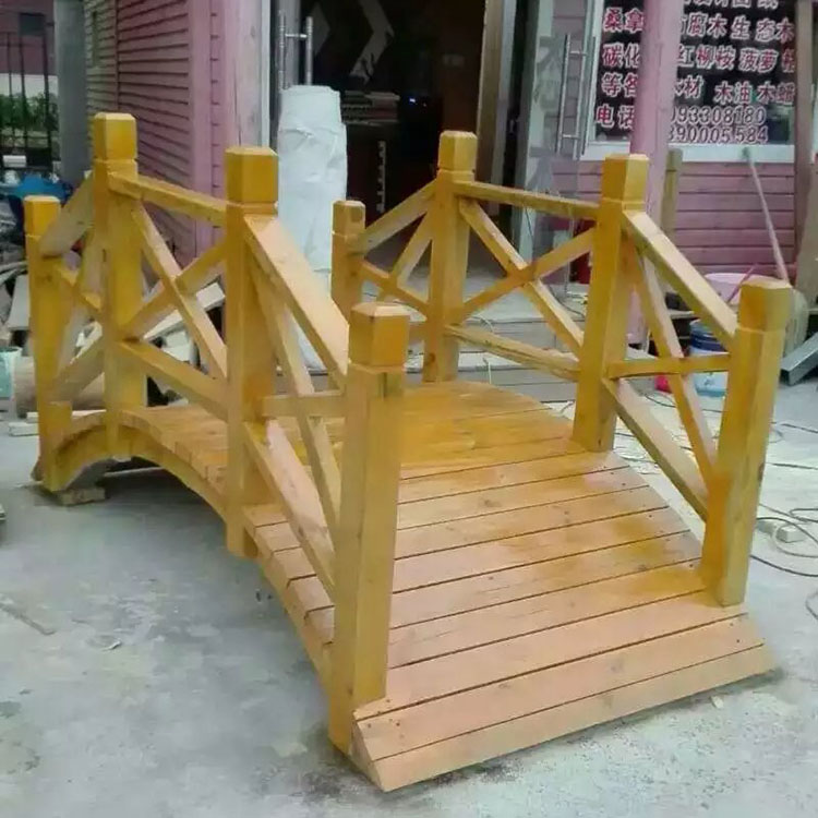 防腐木木桥制作厂家 碳化防腐木木桥 恒悦厂家直销