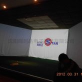 杭州高尔夫模拟器高清室内模拟球场上门安装