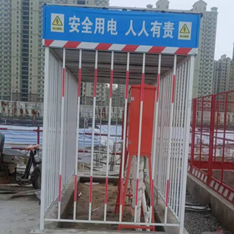 定型化配电箱防护棚    配电箱加工防护棚    永邦供应   湖北   钢筋加工防护棚  