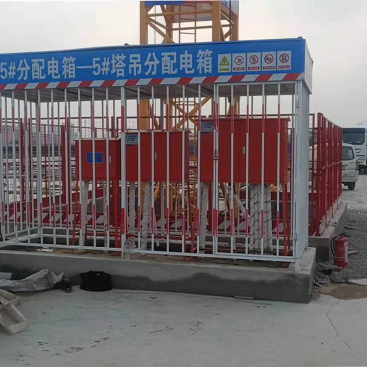  配电箱加工防护棚  组装式钢筋加工防护棚     永邦供应   福建   施工工地电箱防护棚