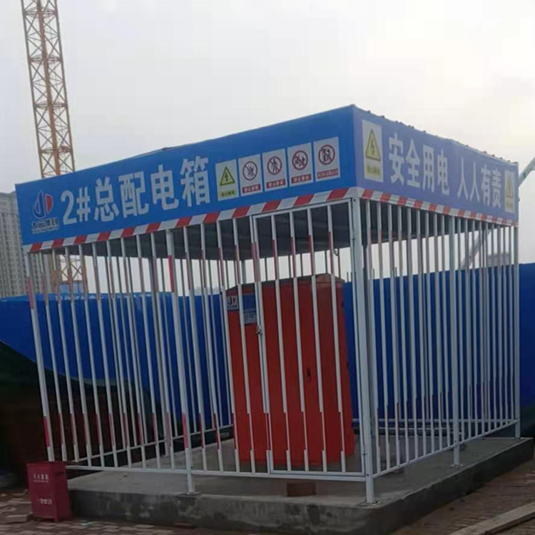 标准化钢筋加工防护棚    工地用电箱防护棚    永邦供应   云南   建筑用定型化电箱防护棚