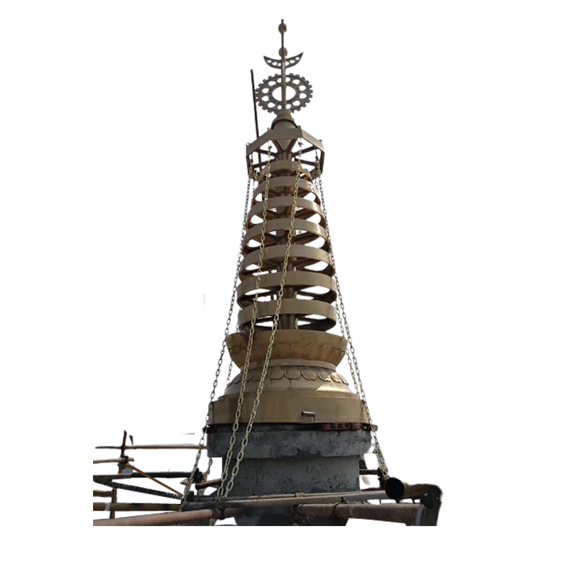 厂家供应福连大型佛教寺庙塔刹 寺庙专用铜塔刹定制  价格实惠