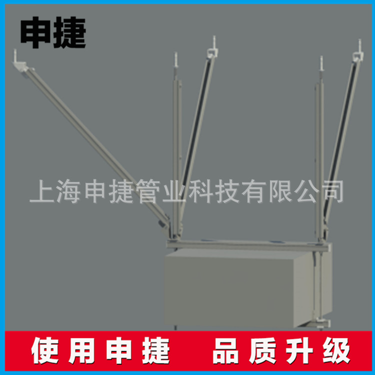 申捷 矩形风管单侧双纵向抗震支架FZ-TL02-200-6-9度-2.0-热镀锌