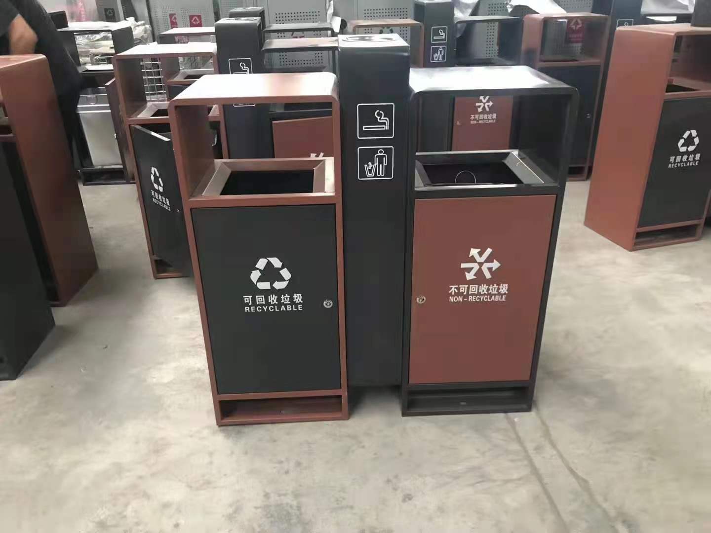 深圳厂家直销 户外分类垃圾桶 不锈钢垃圾桶 公园垃圾桶 支持定制