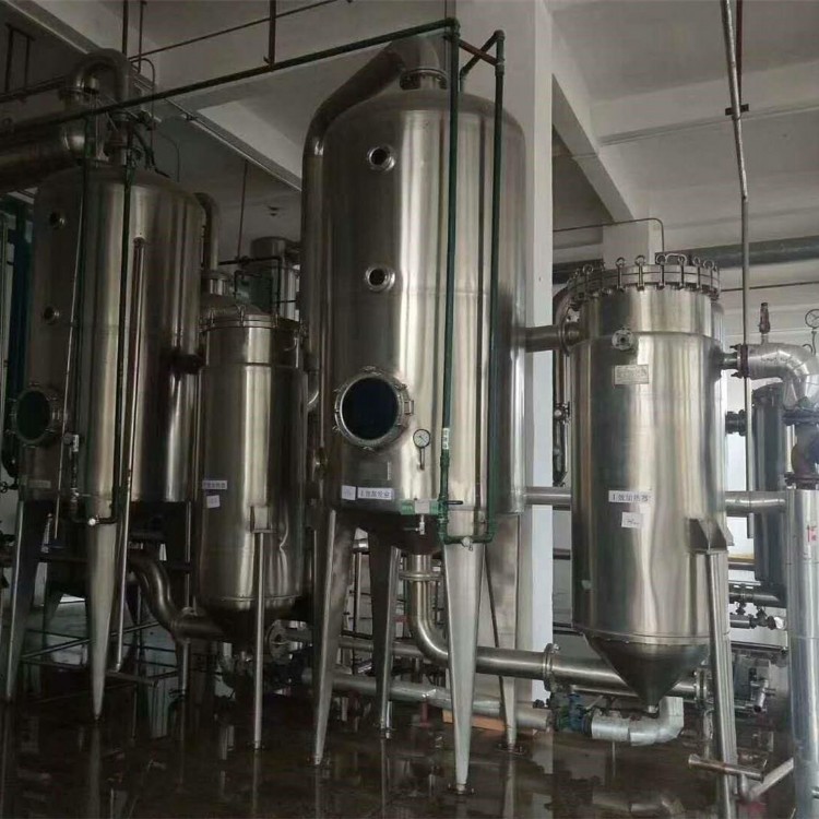 不锈钢二手蒸发器 4吨三效蒸发器 俊宏 成套设备