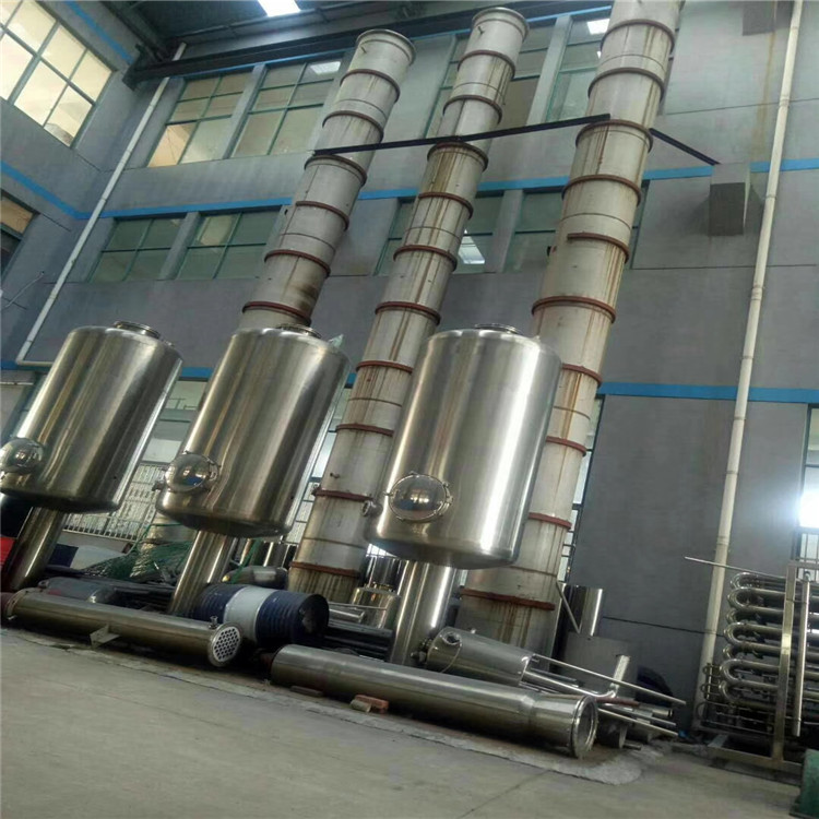 二手四效12吨降膜蒸发器 二手三级多效钛材蒸发器 俊宏 价格报价
