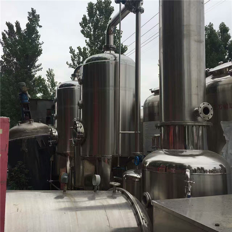 二手四效降膜蒸发器 4吨三效蒸发器 俊宏 长期供应
