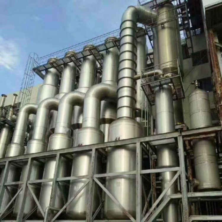 不锈钢蒸发器 二手三级多效钛材蒸发器 俊宏 电话咨询