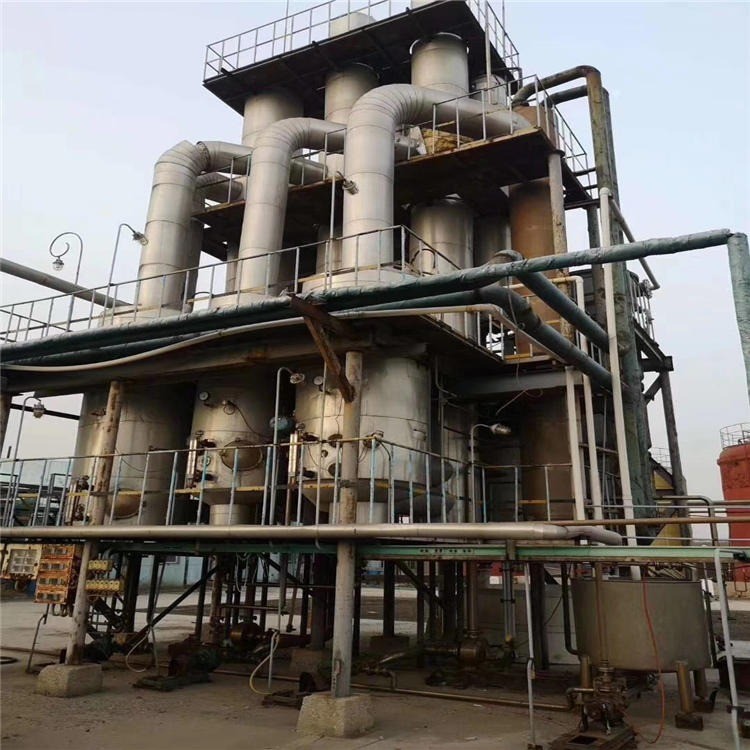 二手四效降膜蒸发器 4吨三效蒸发器 俊宏 价格合理