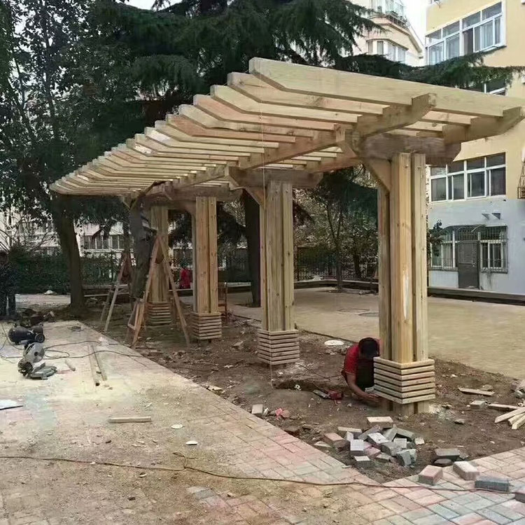 濮阳防腐木花架 防腐木花架批发 欢迎来电咨询