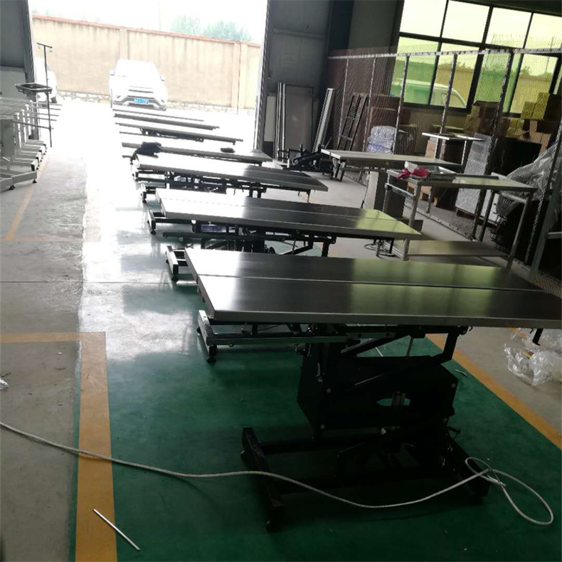 丽泽优质不锈钢厂家生产电动升降动物解剖台 生物实验室解剖台 宠物手术台 
