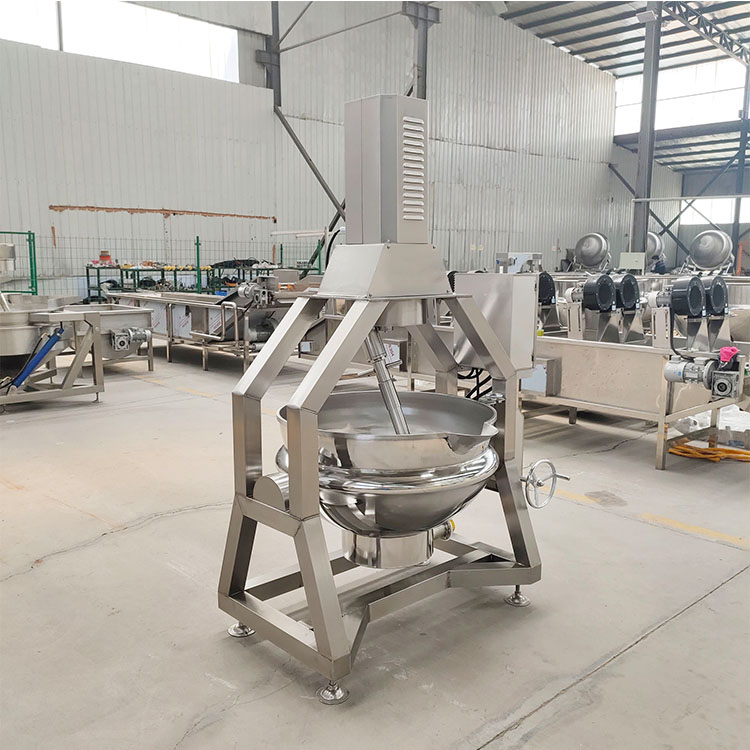 华力现货全自动槐花酱蒸汽炒锅 槐花酱炒锅 行星搅拌炒锅
