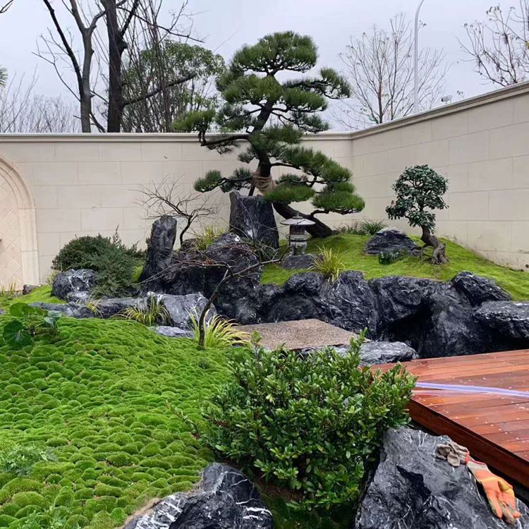 安徽厂家 批发园林景观石批发 黑山石黑石头 产地直营 石头价格