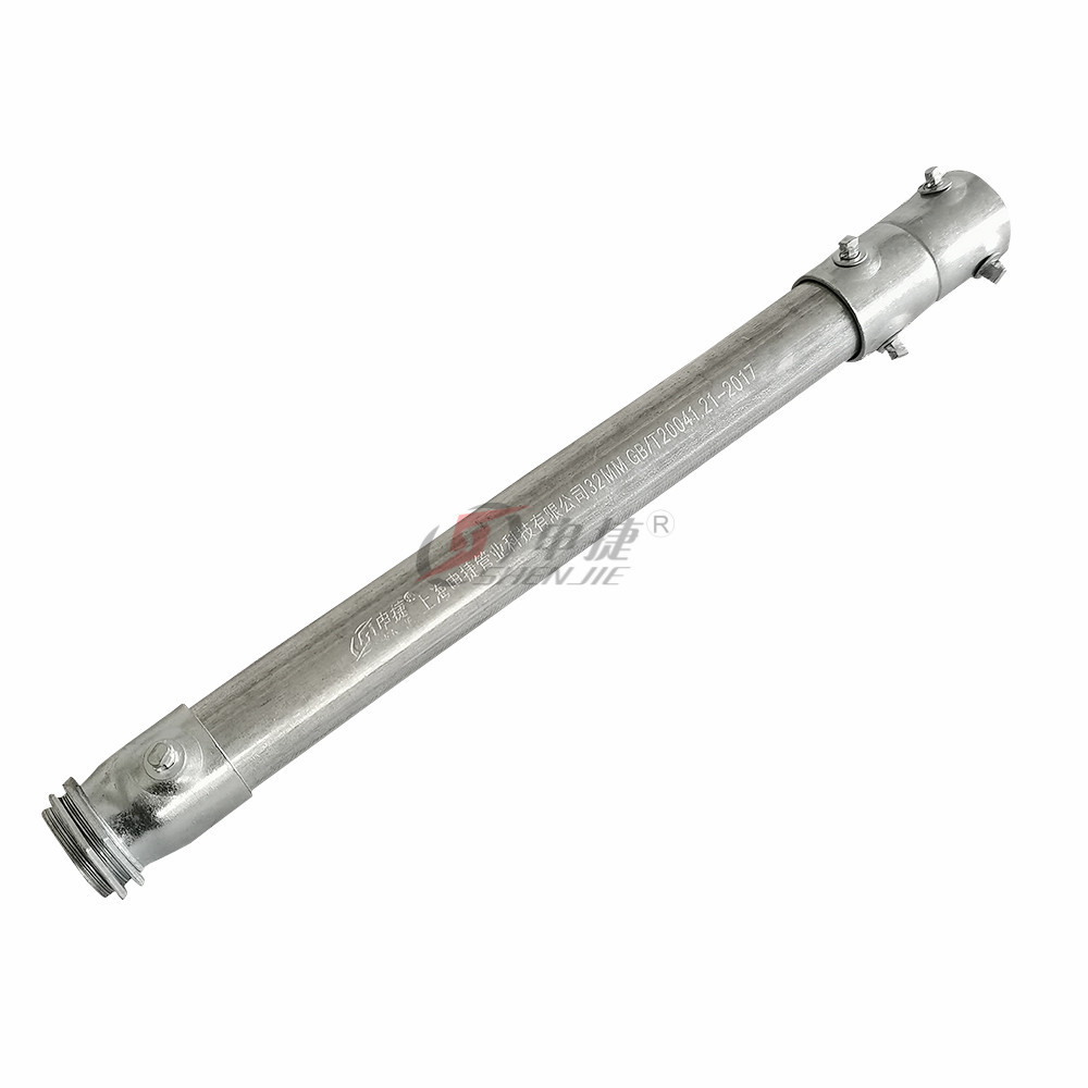 申捷 40*1.6厂家直供银白装饰kbg20套丝电线管 金属穿线管