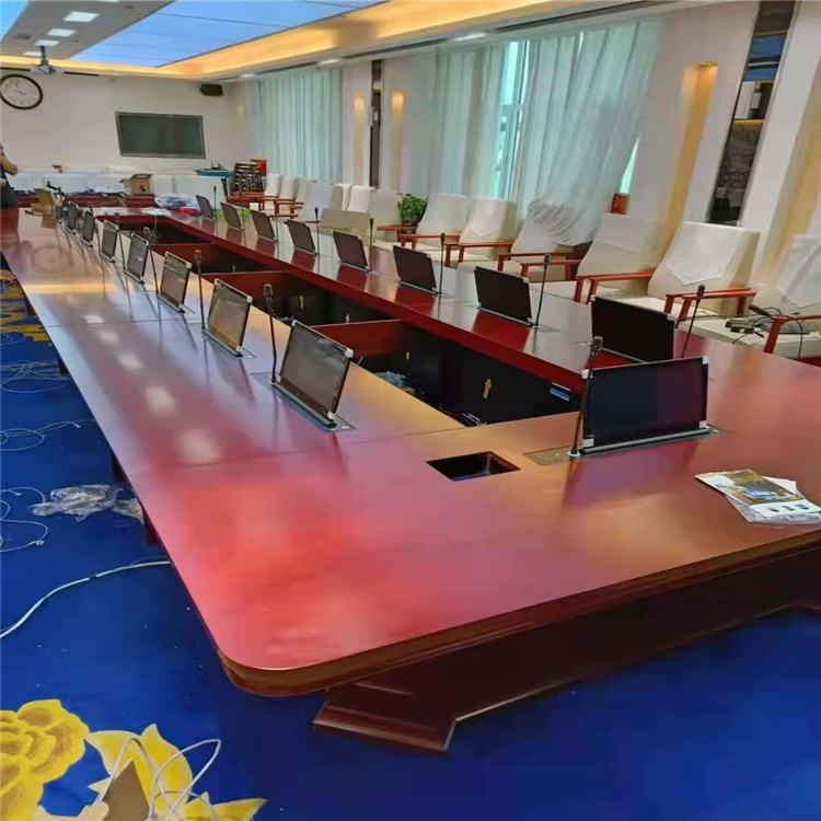 河北无纸化会议系统厂家 无纸化升降器 液晶升降显示器 勤嘉利办公设备1条龙好口碑