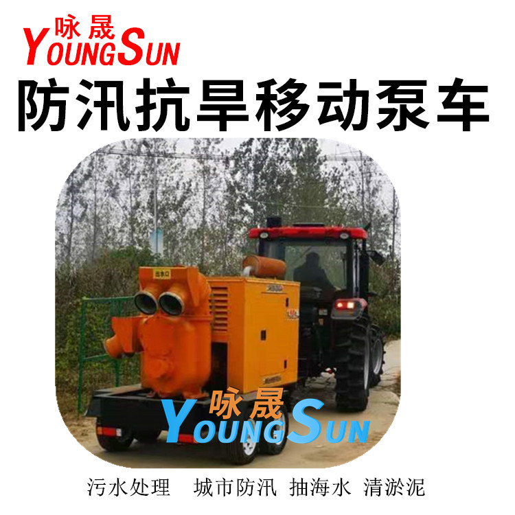 小型应急移动泵车 便携式移动式排污泵 咏晟