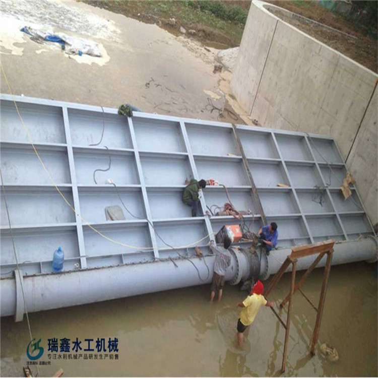 液压翻板钢闸门专业定制 弧形水电站翻板闸门 瑞鑫水工