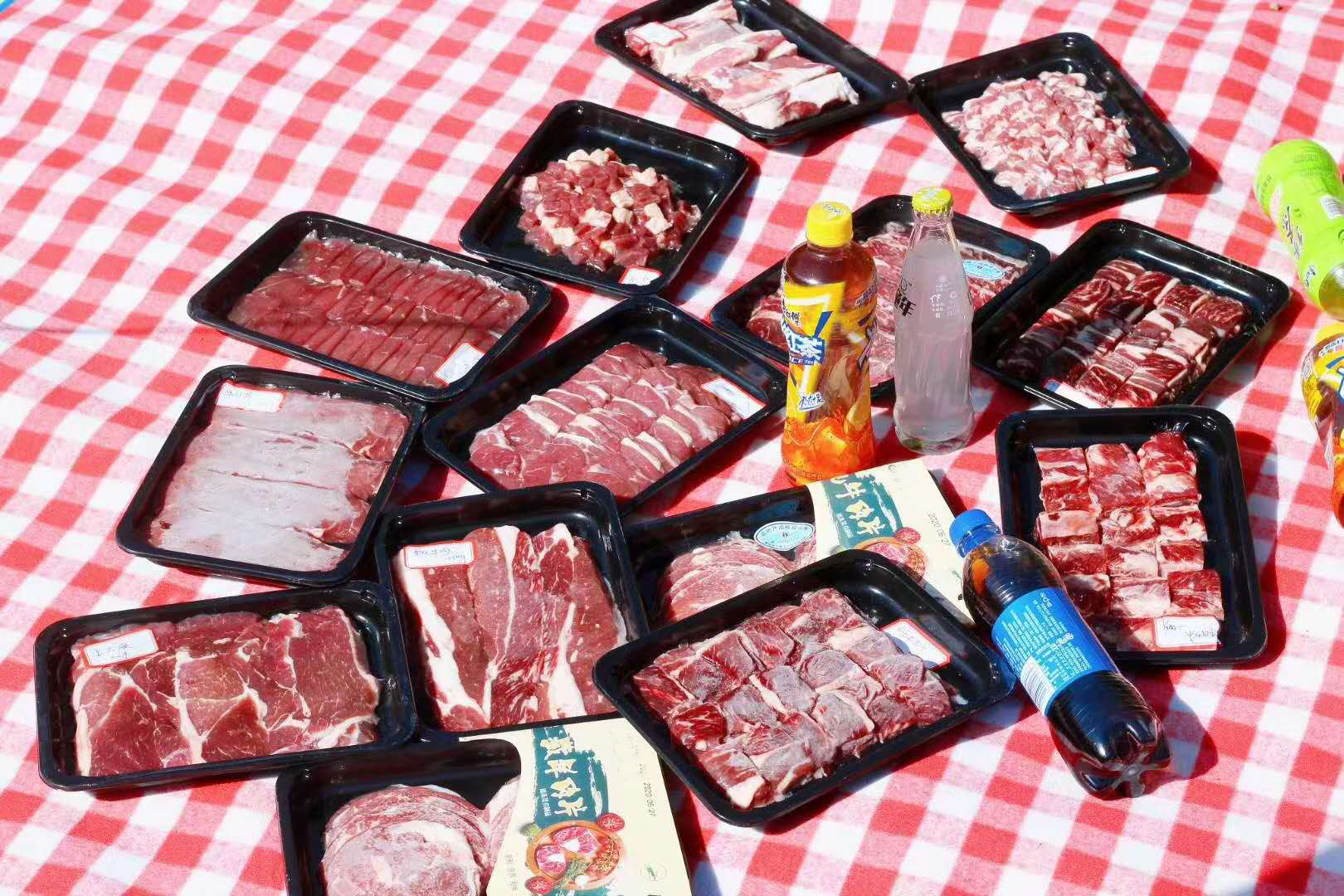 肉片肉块肉串真空贴体皮肤包装 牛羊肉贴体包装盒包装盒包装膜 生鲜产品贴体包装 厂家定制