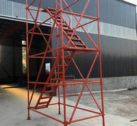 建筑施工安全爬梯 施工用香蕉式安全爬梯 基坑建筑网型爬梯 欢迎选购