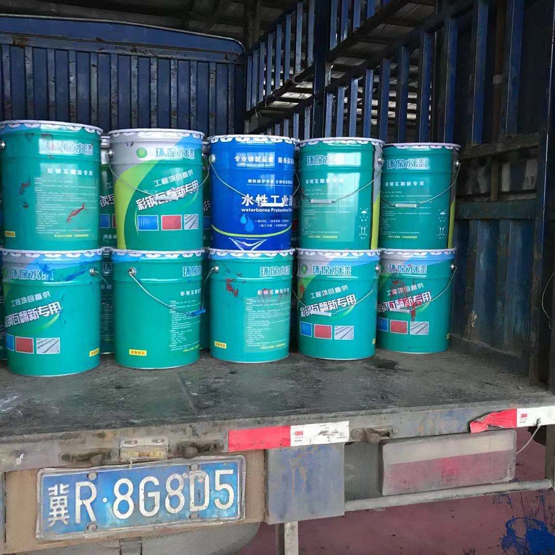 现货供应 屋面铁皮板翻新漆 丙烯酸面漆 彩钢瓦翻新漆  颜色可定制  价格可心