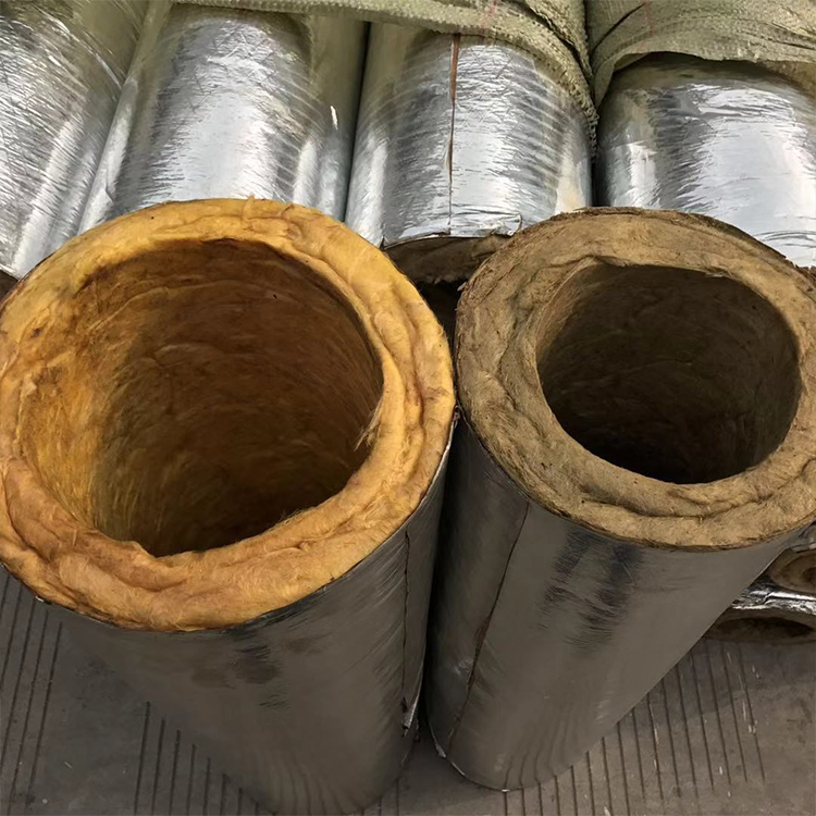 保温岩棉管 玻璃棉岩棉管 吸音降噪岩棉管 量大优惠