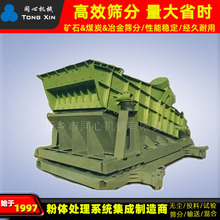 同心厂家批发重型振动筛选矿石料矿用筛选设备多层分级直线振动筛质保一年
