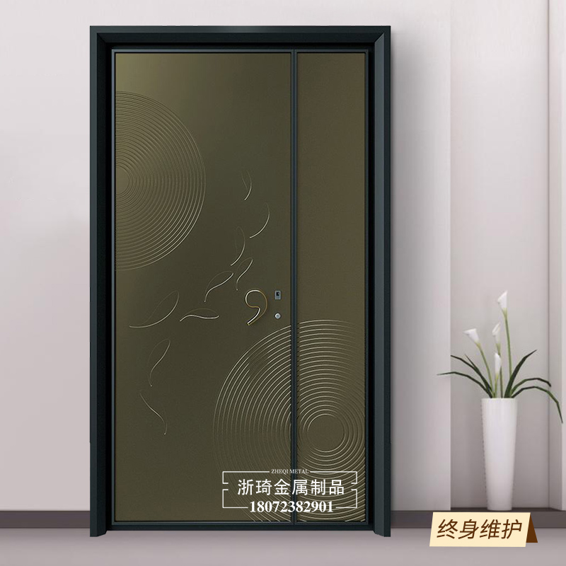 别墅铝艺门 别墅铸铝门 铝合金艺术门