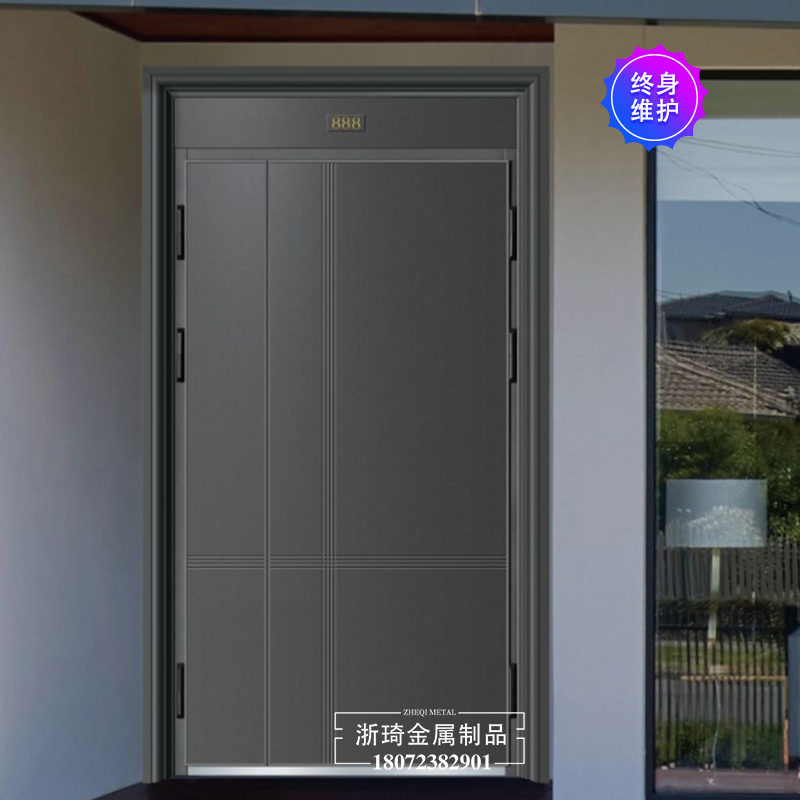 永康厂家生产铸铝门价格 铸铝门批发 量大从优 永康浙琦厂家