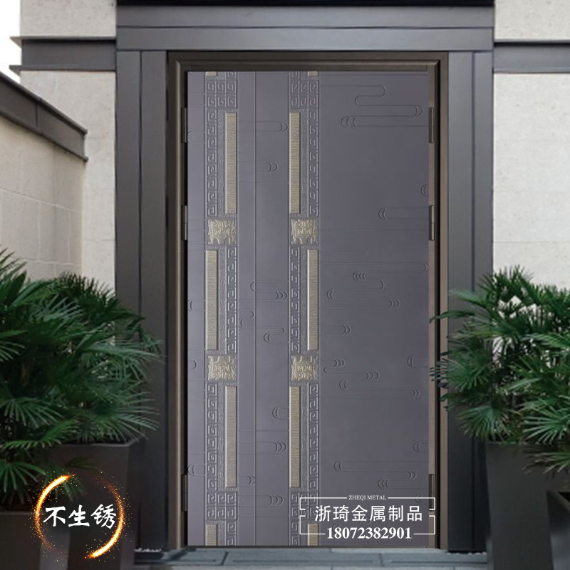 铝艺庭院大门 浙琦铸铝门 门框板材厚度 铸铝门弯曲弹性 铸铝门