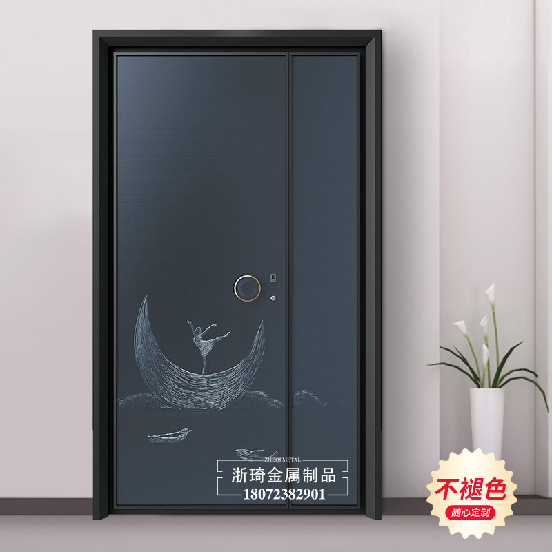生产厂家铸铝门 铝艺大门 永康浮雕工艺铸铝门规格